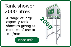 2000 litre capacity tank shower