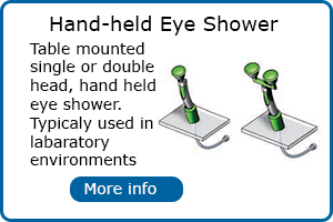 Hand held eye showers